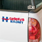 GEKROOKT HILLARI 2016 - -  BUMPERSTICKER (Op Truck)