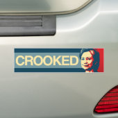 GEKROOKT HILLARY - Anti-Hillary Propaganda -  Bumpersticker (Op auto)