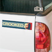 GEKROOKT HILLARY - Anti-Hillary Propaganda -  Bumpersticker (Op Truck)