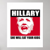 GEKROOKT HILLIAIR - Ze zal je kinderen opeten - an Poster (Voorkant)