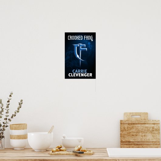 GEKROOKT VANG BLAUW HOESJE POSTER (Keuken)