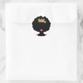gekroond afro meisje Sticker (Tas)
