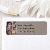 gekroond door drie koningen kerst adres label (Insitu)