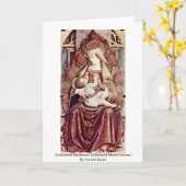 Gekroond Madonna (Gekroond Maria Lactans) Kaart (Gele Bloem)