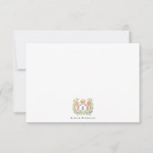 Gekroond monogram | Gepersonaliseerde gentleman’s Notitiekaartje (Voorkant)