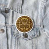 Gekroonde Barong-medaille Ronde Button 7,6 Cm (In situ)