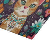Gekroonde Bejuweelde Kat Snijplank (Hoek)