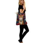 Gekroonde Bejuweelde Kat Tote Bag