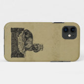  gekroonde dachshund-hondenrok met shabby Case-Mate iPhone case (Achterkant (horizontaal))