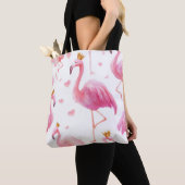 Gekroonde Flamingo – Luxe Eiland Vibes Tote Bag (Dichtbij)