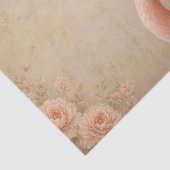 Gekroonde Flamingo Vintage Decoupage Tissuepapier (Detail)