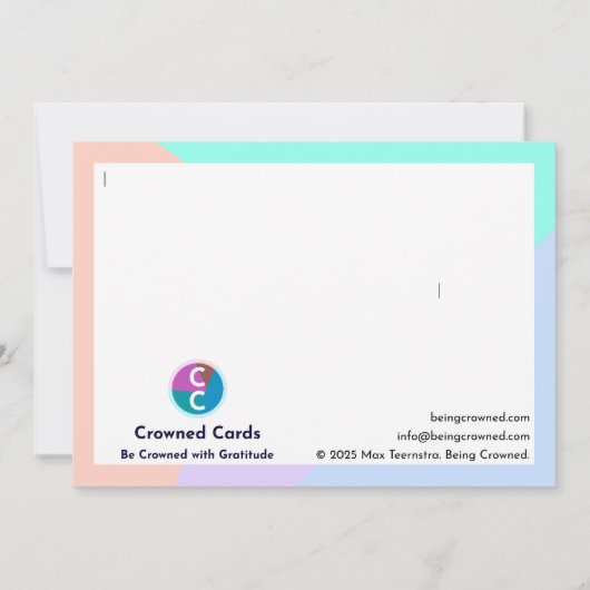 gekroonde Kaart zonder tekst (Achterkant)