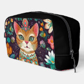 Gekroonde Kat Met Edelstenen Toilettasje (Rechterhoek)