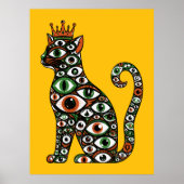 Gekroonde Kattenogen Poster (Voorkant)