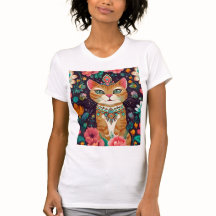 gekroonde met juwelen versierde kat