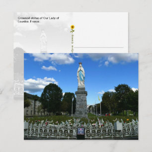 Gekroonde standbeeld van Onze-Lieve-Vrouw van Lour Briefkaart