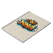 Gekroonde Straatkoning Graffiti Notitieboek (Linkerzijde)