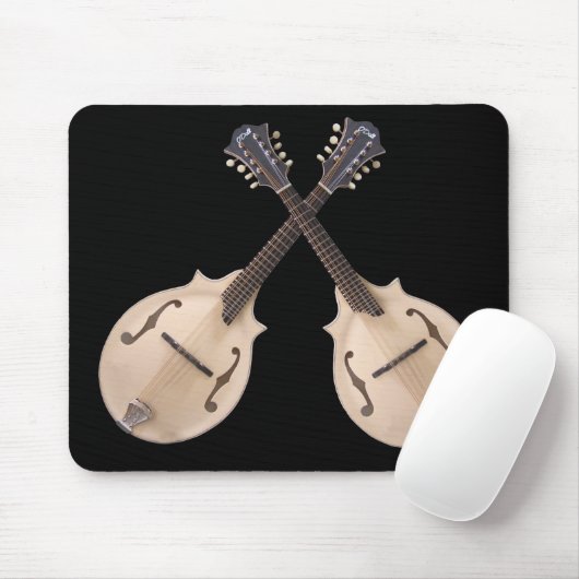 GEKROSEERD MANDOLINS-MOUSEPAD MUISMAT (Met muis)