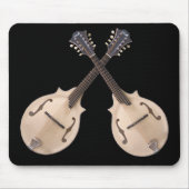 GEKROSEERD MANDOLINS-MOUSEPAD MUISMAT (Voorkant)