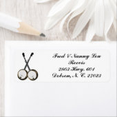 GEKROSEERDE BANJOS ETIKET (Insitu)