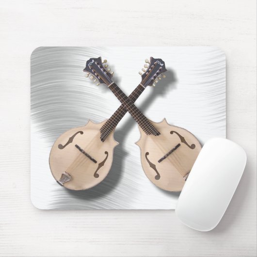 GEKROSEERDE MANDOLINS -MOUSEPAD MUISMAT (Met muis)