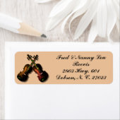 GEKROSEERDE MAPELVIOLINS ETIKET (Insitu)