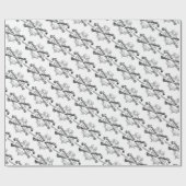 Gekruid bot filigree verpakkingspapier cadeaupapier (Vlak)