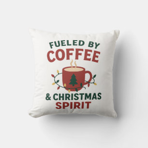 Gekruid door koffie & Kerst Spirit Kussen