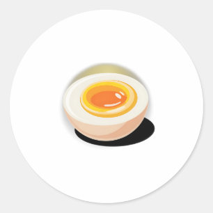Gekruid ei grappig Thanksgiving Halloween kostuum Ronde Sticker