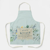 Gekruid met Liefde Burlap Mam's Keuken Schort (Voorkant)