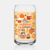 gekruid pompoenseizoen blikvorm glas (Achterkant)