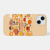 gekruid pompoenseizoen iPhone 15 case (Achterkant horizontaal)
