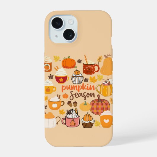 gekruid pompoenseizoen iPhone 15 case (Achterkant)