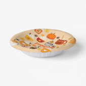 gekruid pompoenseizoen papieren kommen (Gebogen)