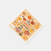 gekruid pompoenseizoen servet (Hoek)