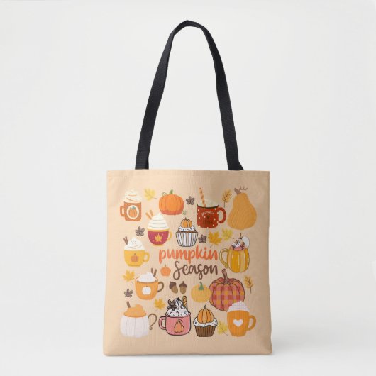 gekruid pompoenseizoen tote bag (Voorkant)