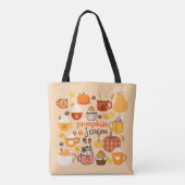 gekruid pompoenseizoen tote bag (Achterkant)