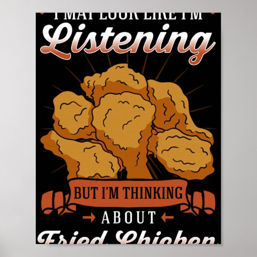 Gekruide Gepaneerde Kip Maaltijd Crunchy Snack Poster (Voorkant)