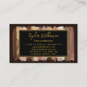 Gekruide latte penseelstreken visitekaartje (Achterkant)