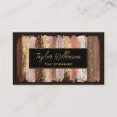 Gekruide latte penseelstreken visitekaartje (Voorkant)