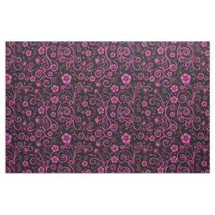 gekruide roze bloemige stof