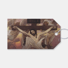 Gekruisigde Christus Cadeaulabel