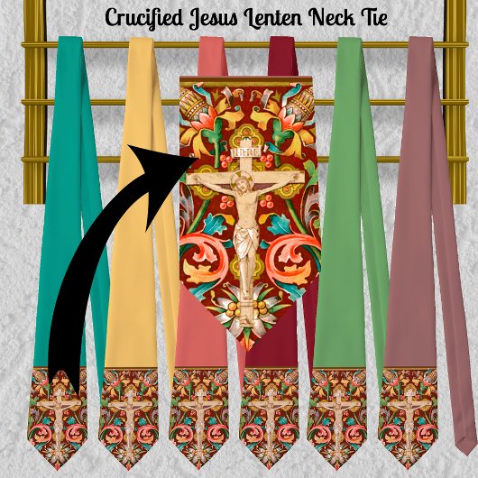 Gekruisigde Jezus vastentijd Stropdas