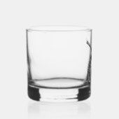 Gekruist pistoolmonogram whisky glas (Rechts)
