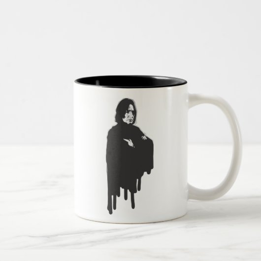 Gekruiste B-W van Snape van Severus Wapens Tweekleurige Koffiemok (Rechts)