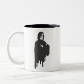 Gekruiste B-W van Snape van Severus Wapens Tweekleurige Koffiemok (Links)