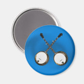 GEKRUISTE BANJOS MAGNEET (Voorkant / Achterkant)