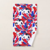 Gekruiste bloem bad handdoek (Handdoek)