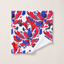 Gekruiste bloem bad handdoek