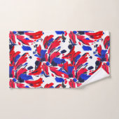 Gekruiste bloem bad handdoek (Handdoek)